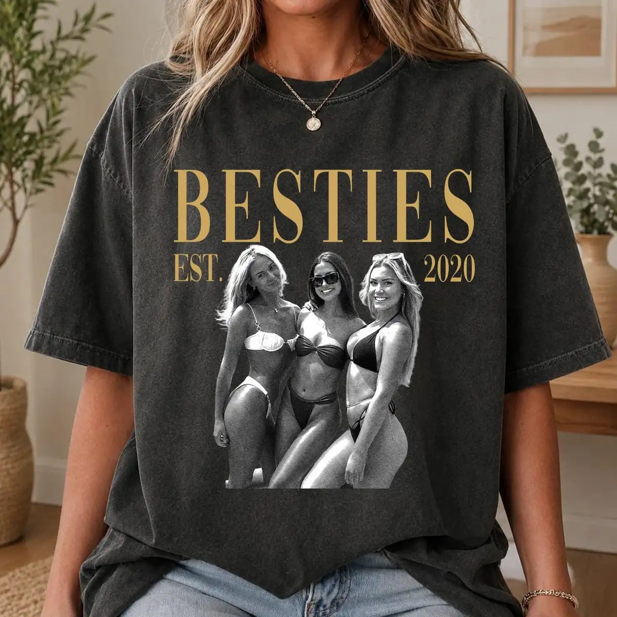 besties-vintage-custom-photo-year-best-friend-birthday-comfort-colors-t-shirt custom photo Comfort Colors T-Shirt model mockup preview 02