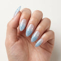 blue white ombre almond press on nails star sparkle glitter mockup 01
