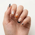 blush nude jet black 3d halloween oval press on nails ghost pumpkin spider glitter mockup 01