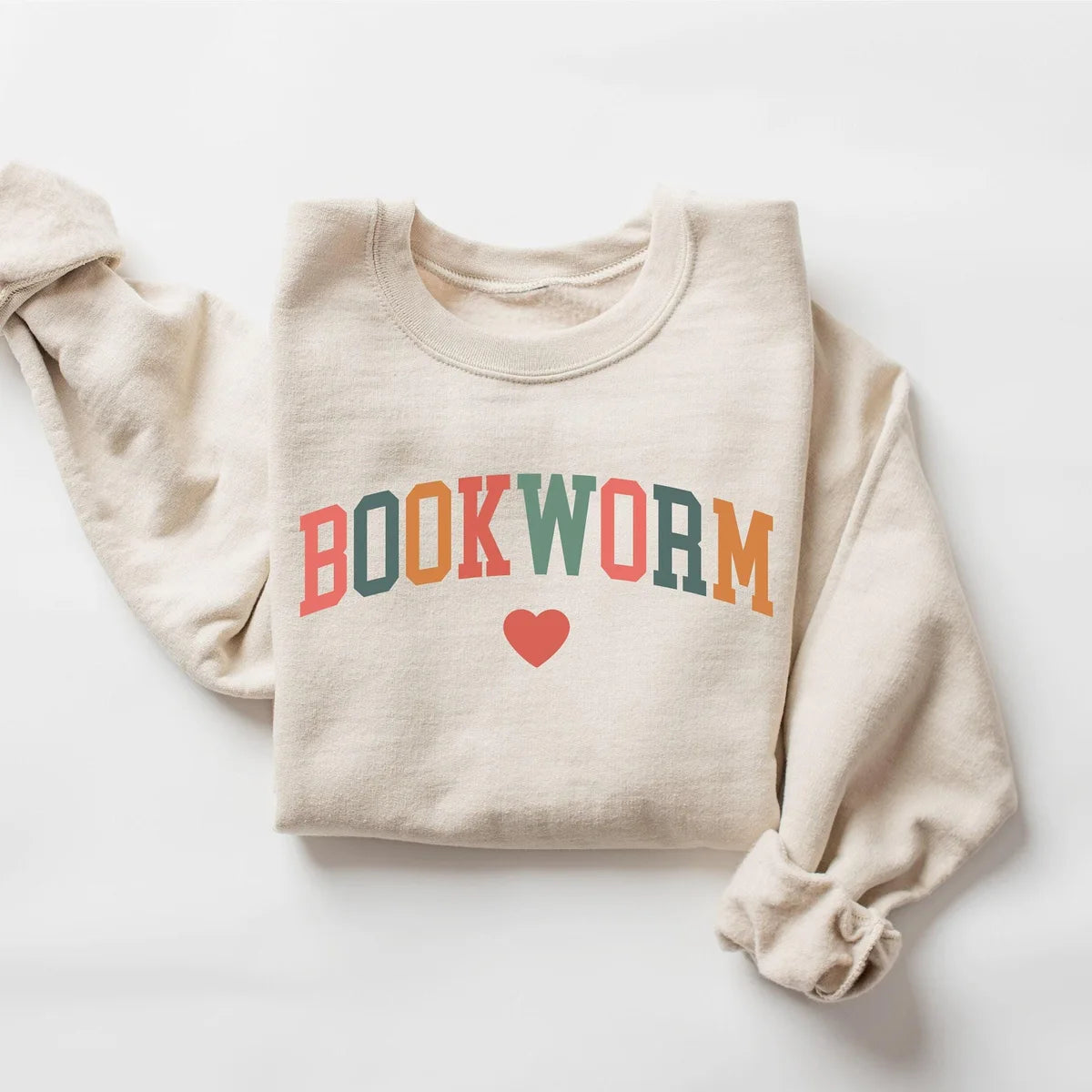 Bookworm Crewneck Sweatshirt hero view.