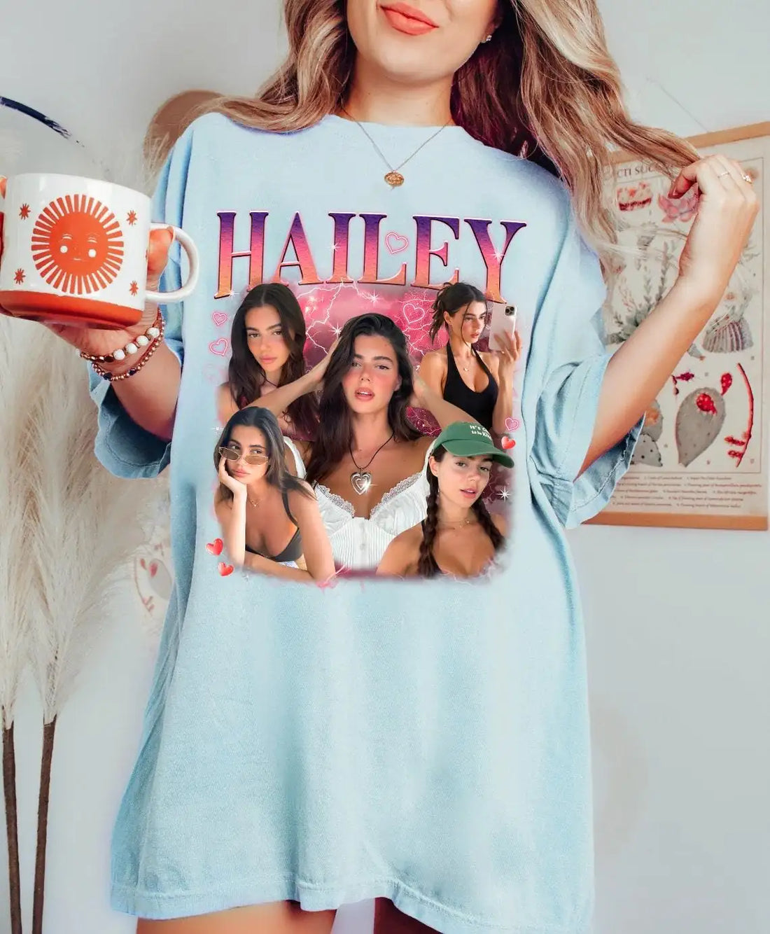 bootleg-collage-custom-photo-name-girlfriend-gift-comfort-colors-t-shirt custom photo Comfort Colors T-Shirt model mockup preview 01