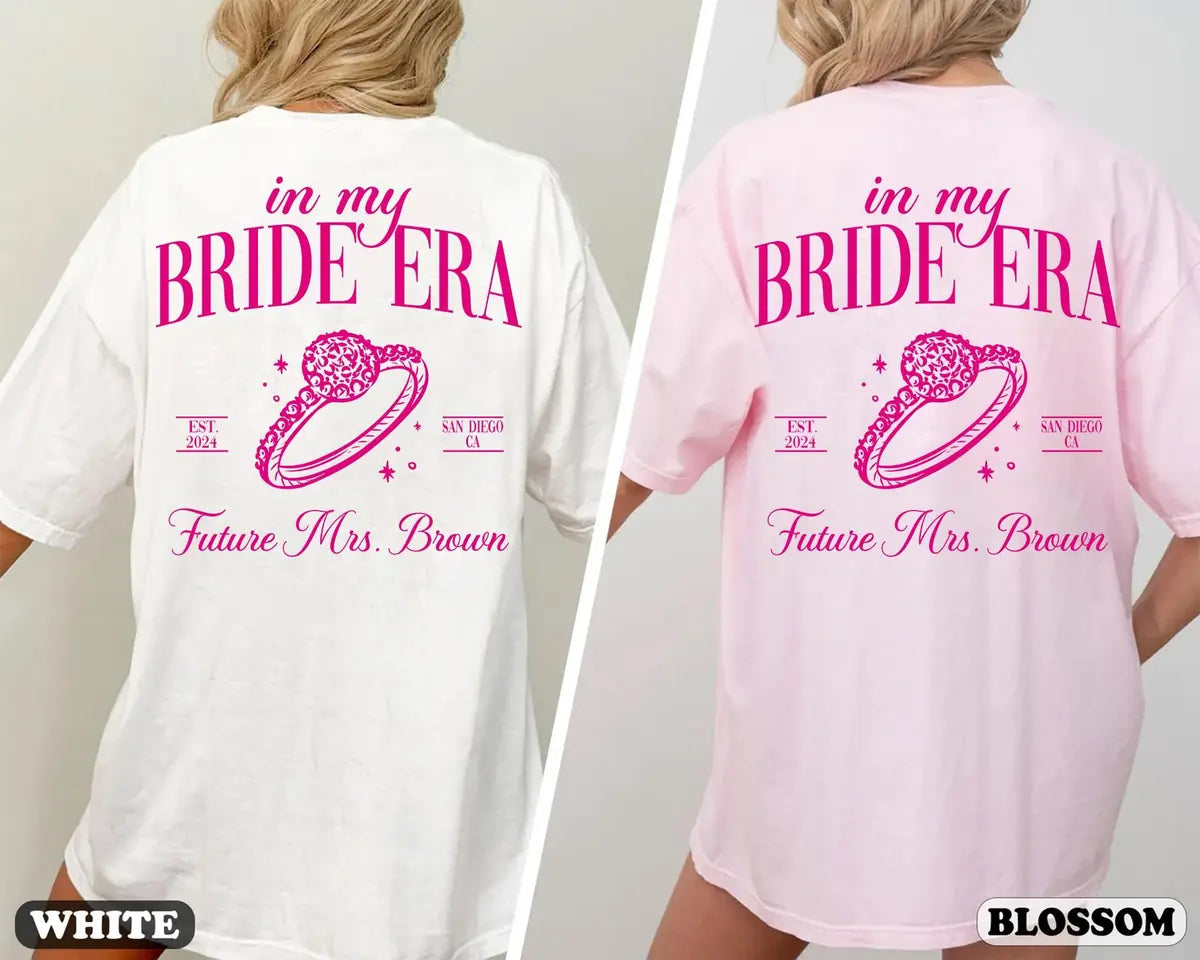 bride era custom name location date bachelorette party comfort colors t shirt color chart 03