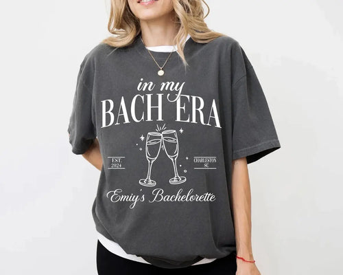Social Club Bach - Custom Name - Luxury Bachelorette Party Comfort Colors T-Shirt - Comfort Colors T-Shirt Mockup Image