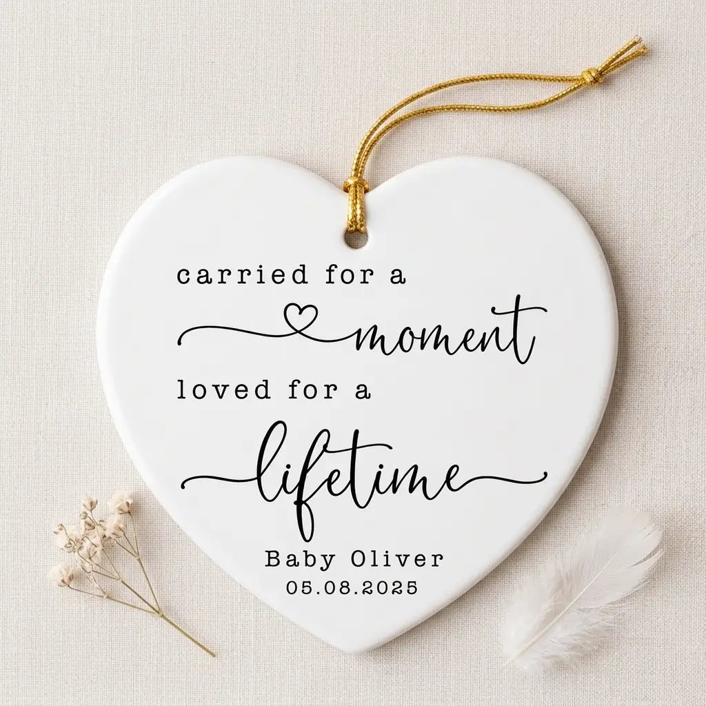 carried for a moment loved for al lifetime miscarriage personalized ornament lifestyle 2