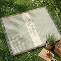 chevron custom family name personalized woven blanket hero 01