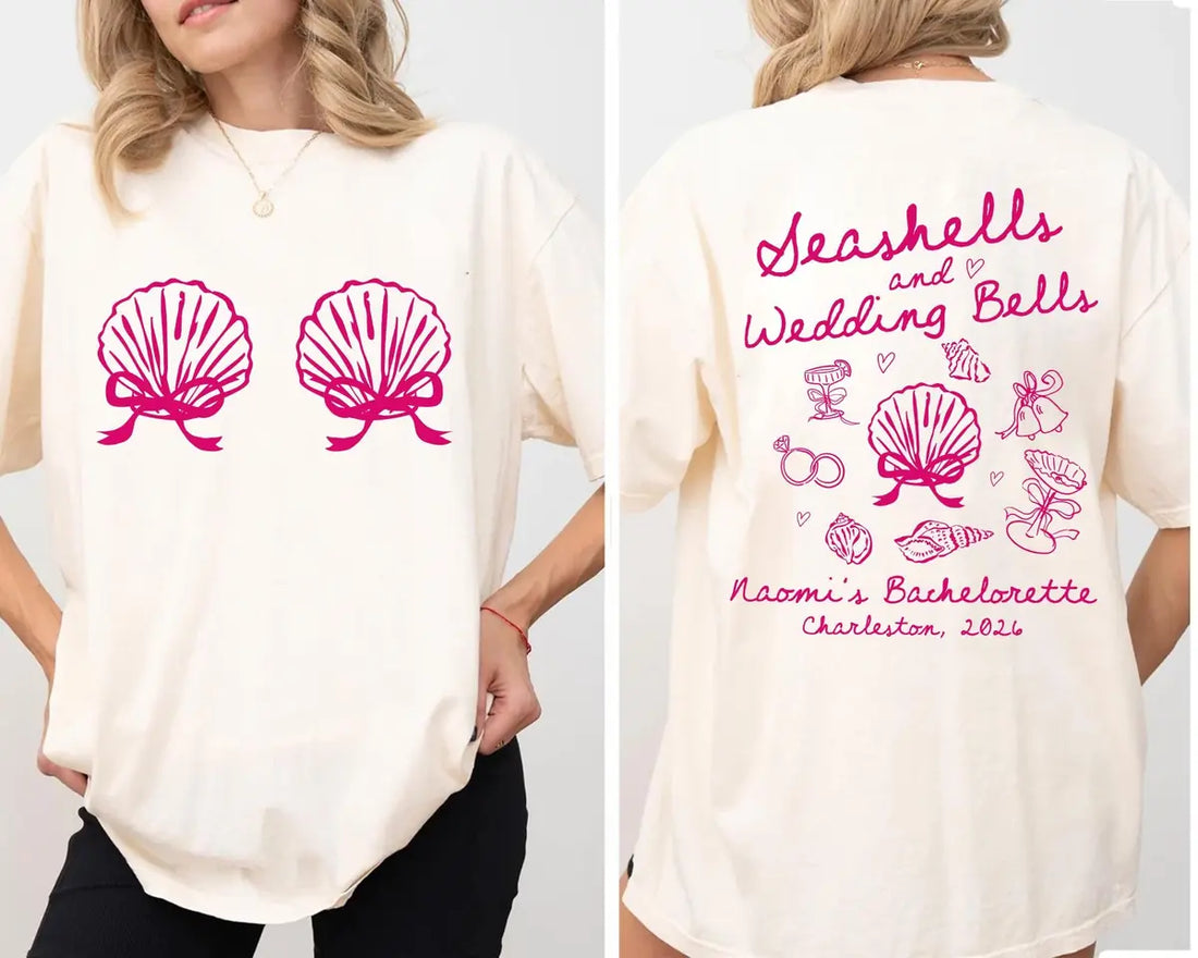 Coastal Team - Custom Name - Beach Bachelorette Party Comfort Colors T-Shirt - Comfort Colors T-Shirt Mockup Image