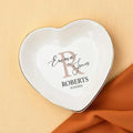 Custom Couple Name Ring Dish, Engagement Gift, His and Hers Jewelry Dish, Wedding Ring Holder, Anniversary Keepsake