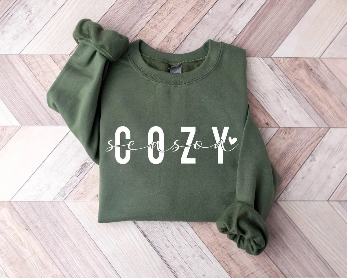 Cozy Season Crewneck Sweatshirt alternate product view.