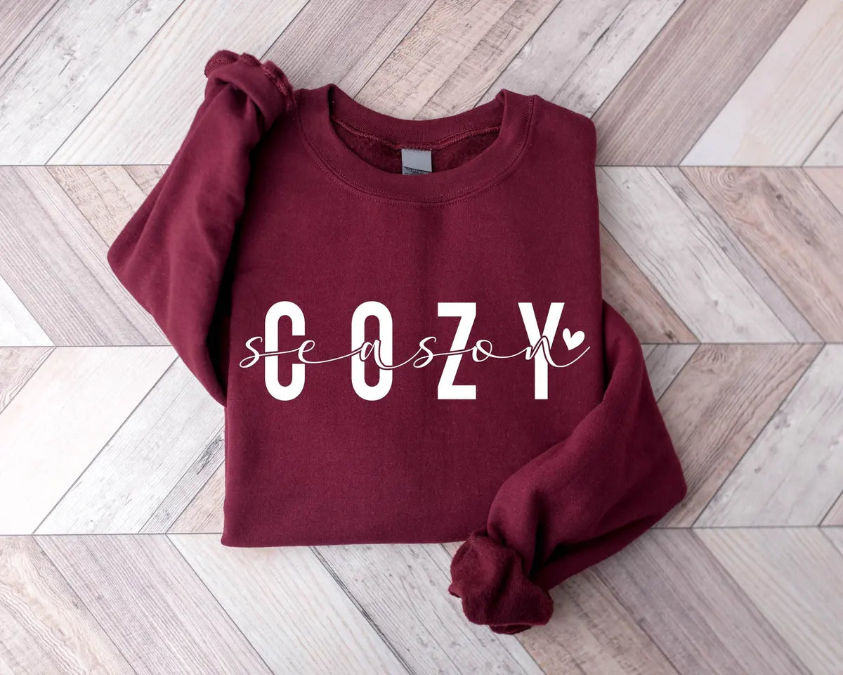 Cozy Season Crewneck Sweatshirt alternate product view.