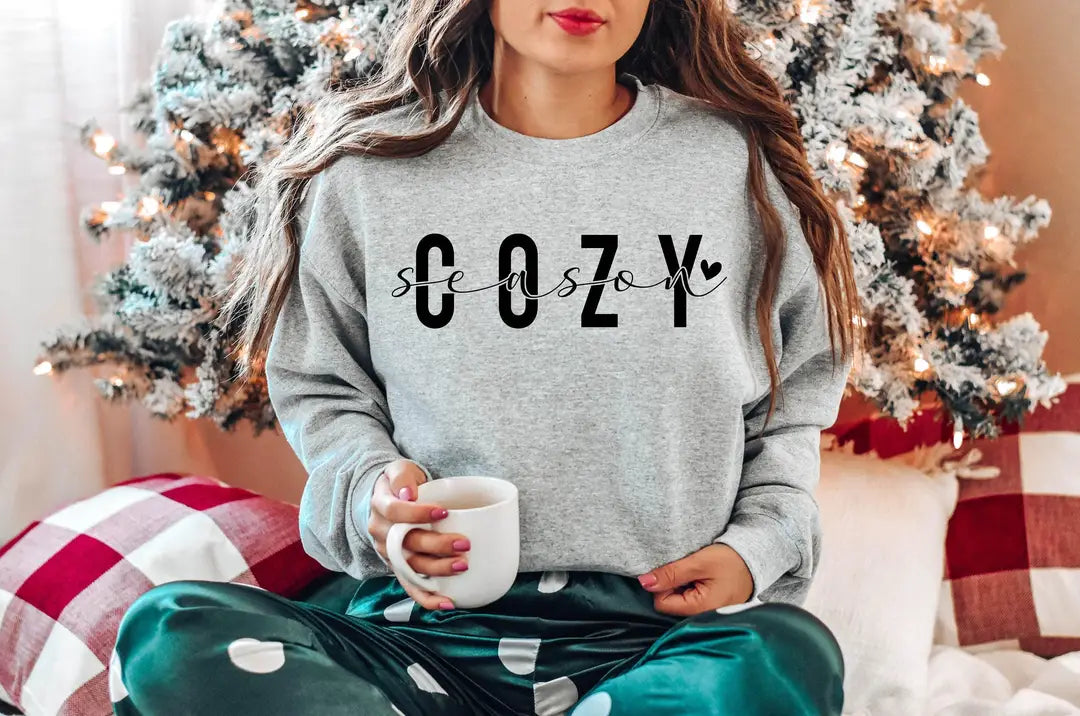 Cozy Season Crewneck Sweatshirt alternate product view.
