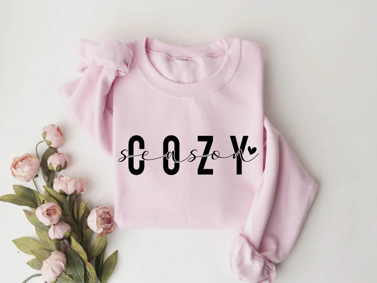 Cozy Season Crewneck Sweatshirt alternate product view.