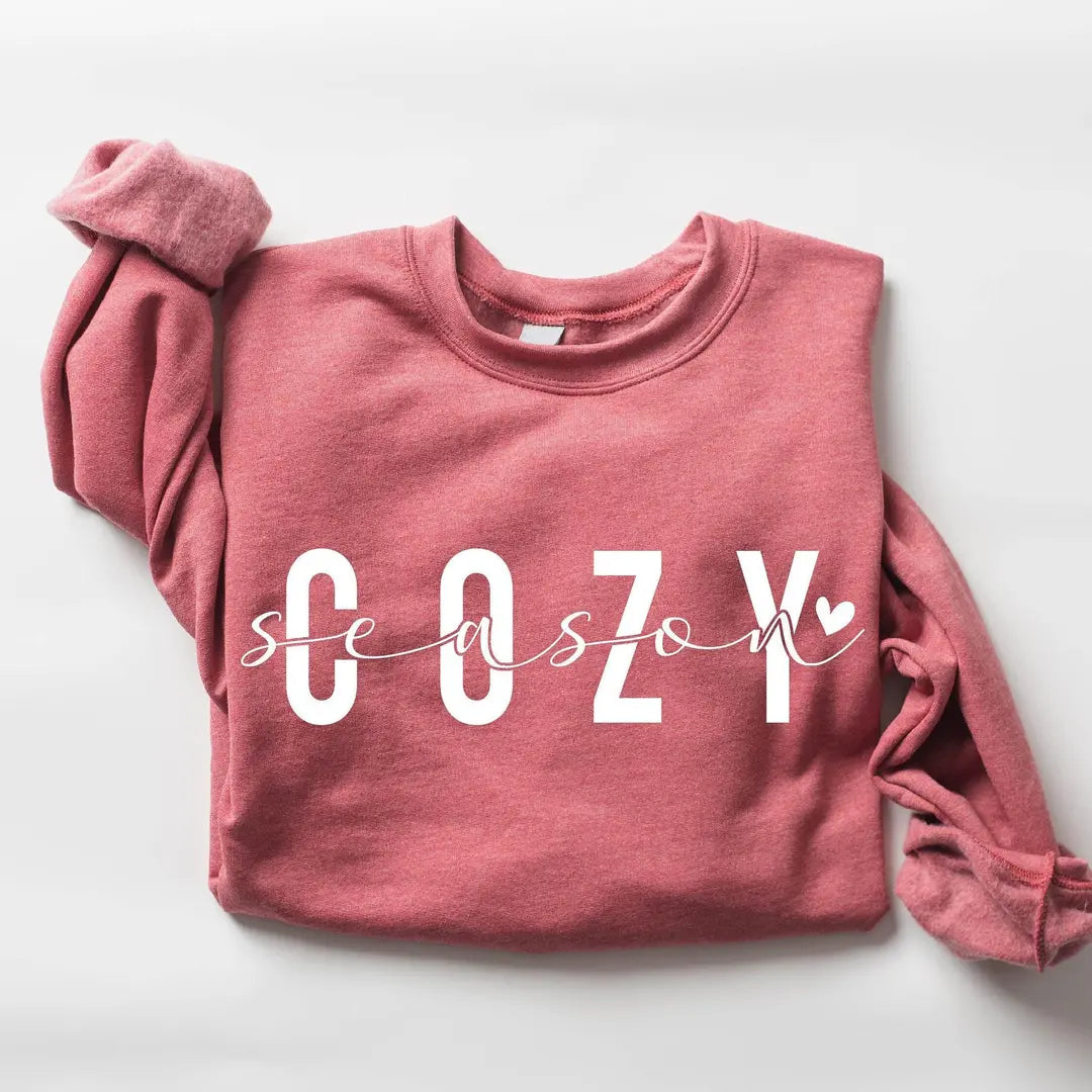 Cozy Season Crewneck Sweatshirt hero view.