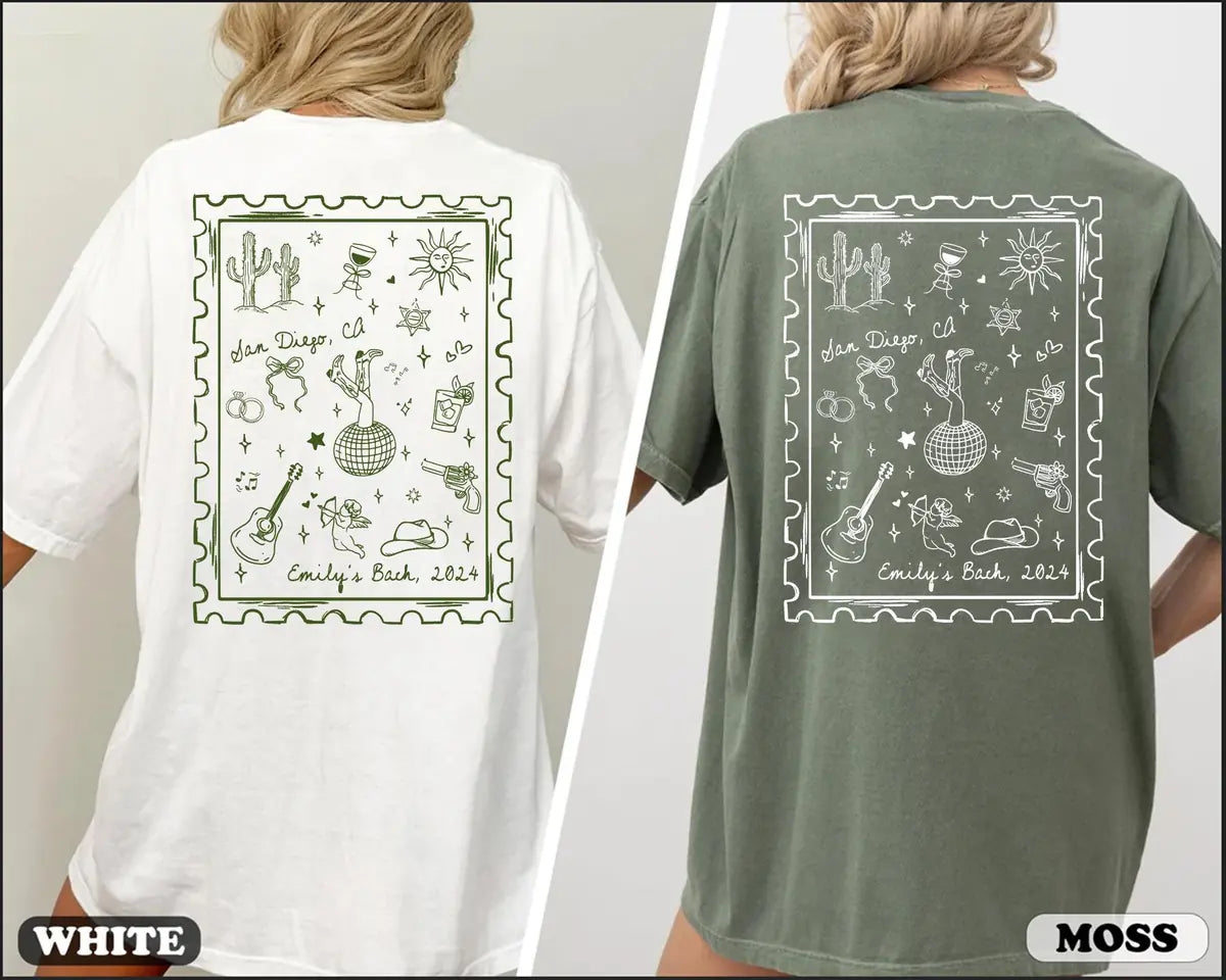 desert western custom location bachelorette party comfort colors t shirt color chart