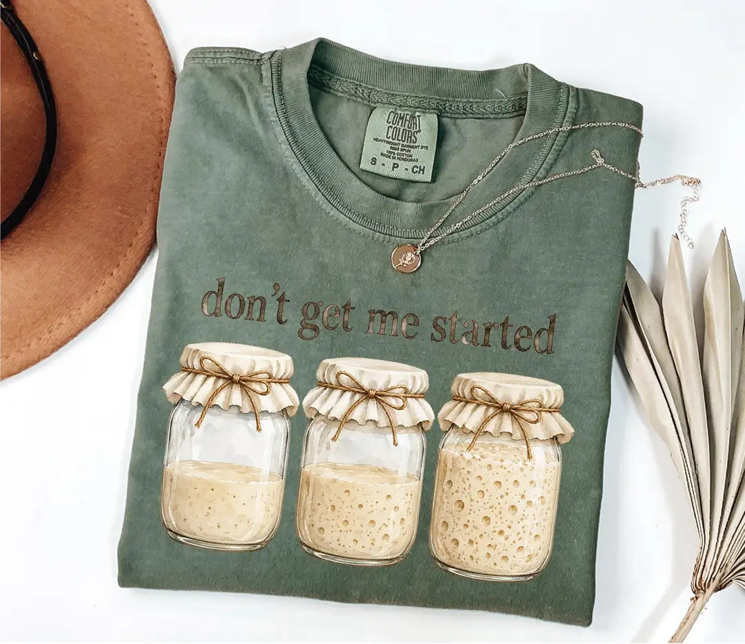 Don't Get Me Started graphic Comfort Colors T-shirt, additional product photograph.