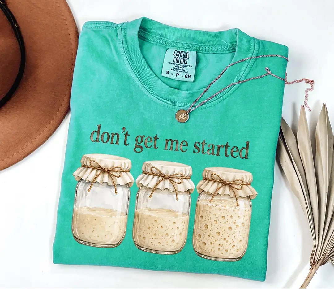 Don't Get Me Started graphic Comfort Colors T-shirt, additional product photograph.