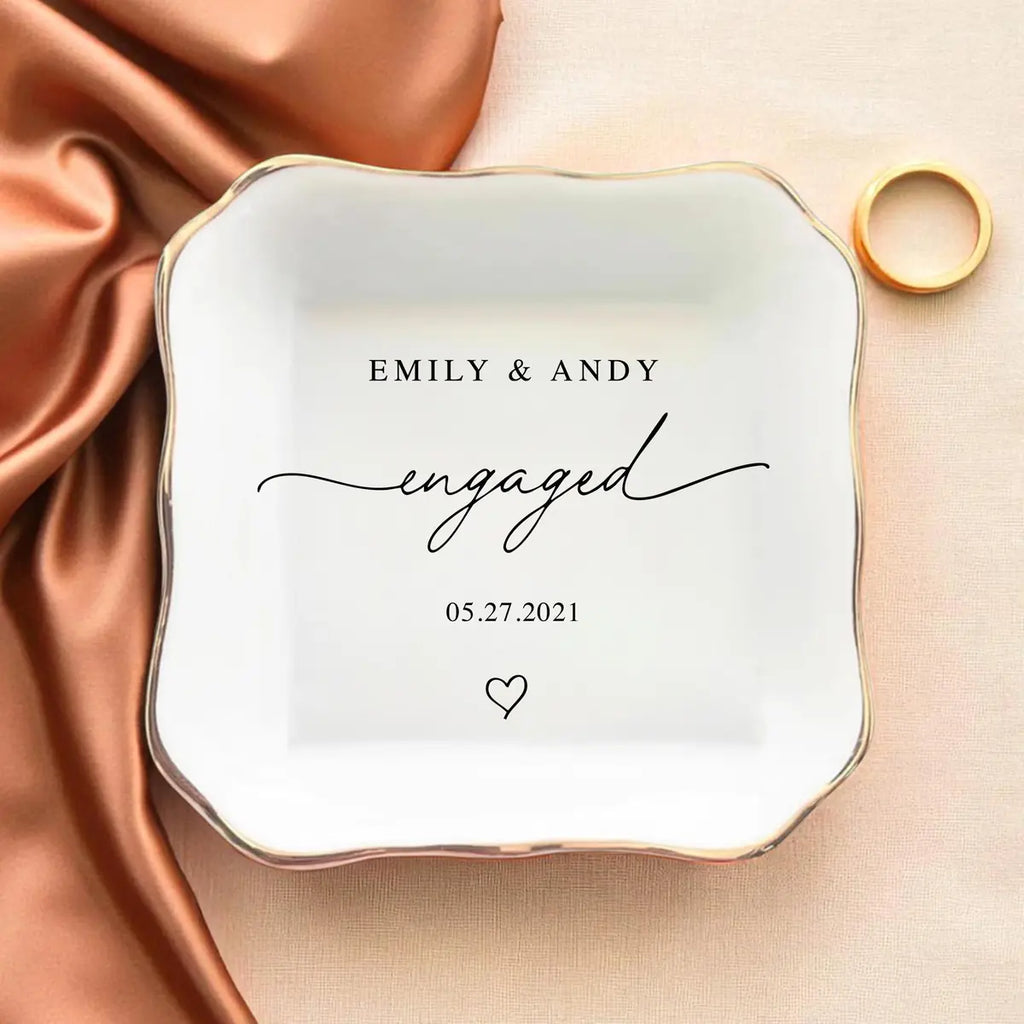 Wedding Gifts for Couple, Custom Ring Dish, Ring Dish, Couples Gift, Bridal Shower Gift, Engagement Gift for Bride variant