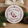 Personalized Christmas Ornament 2026 - Our First Christmas Engaged