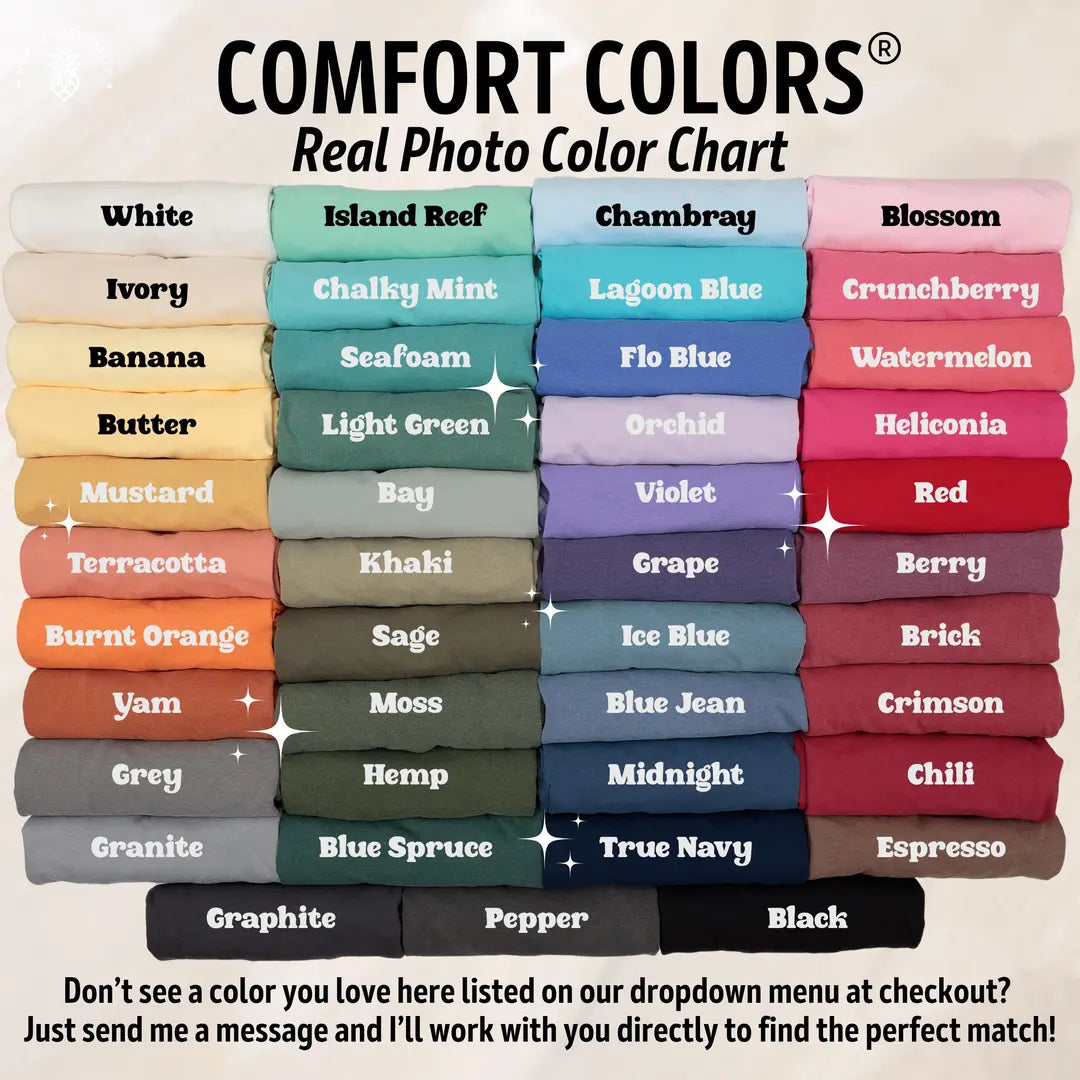 Comfort Colors T-shirt with Everything Is Fine printed design, featured shirt mockup.