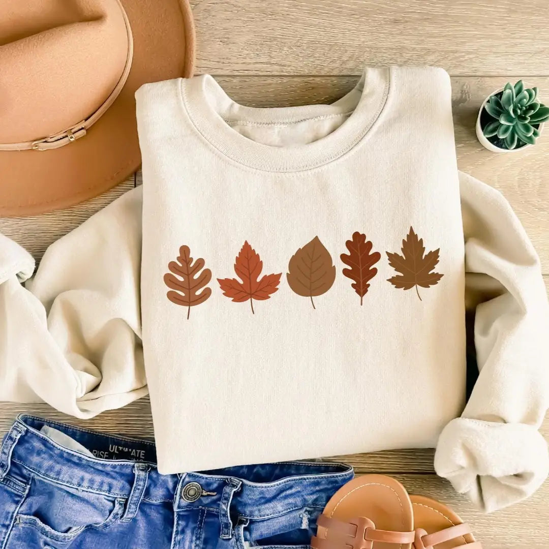Fall Leaves Crewneck Sweatshirt hero view.