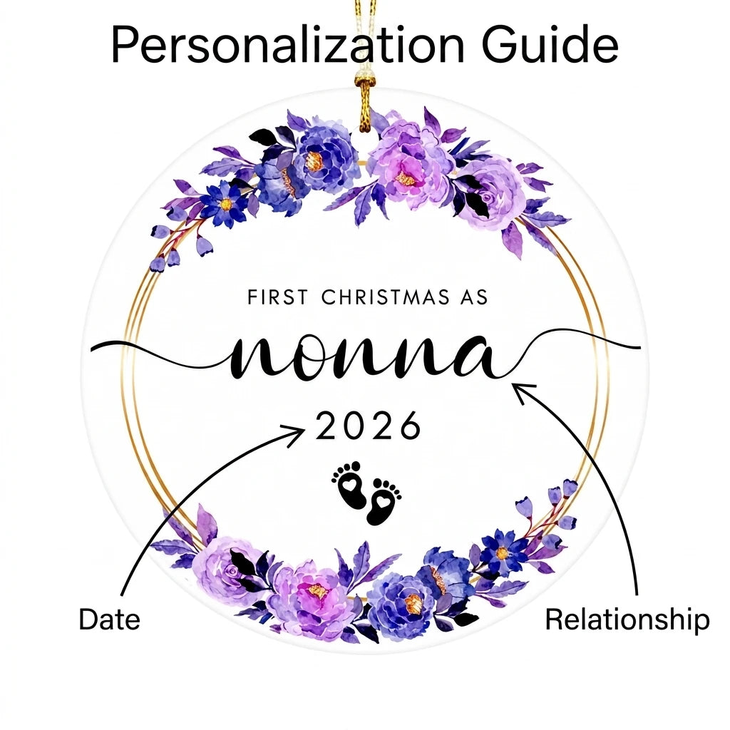 first christmas as nonna personalized ornament guide