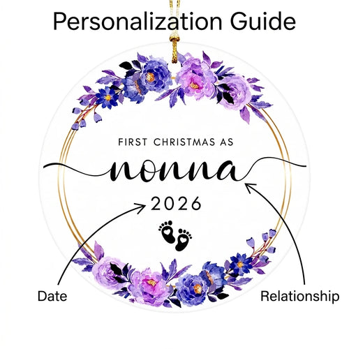 first christmas as nonna personalized ornament guide