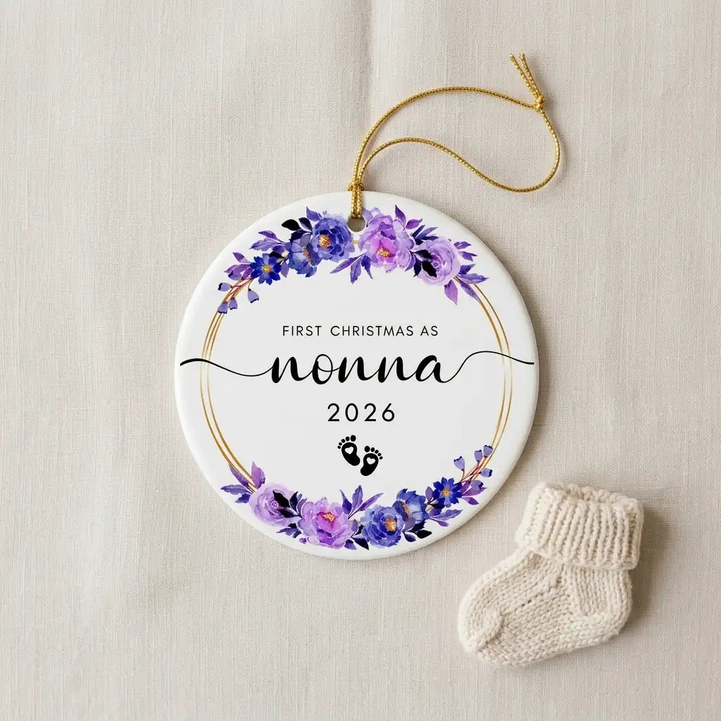 first christmas as nonna personalized ornament lifestyle 2
