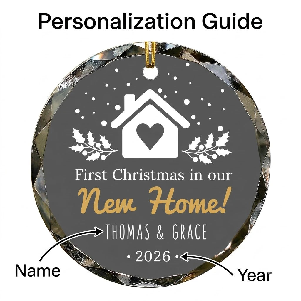 first christmas new home personalized glass ornament guide