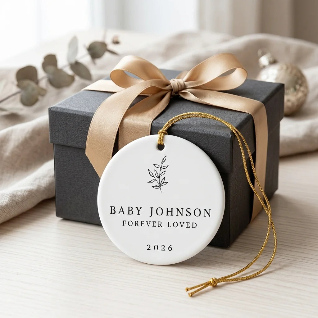forever loved baby in the sky personalized ornament gift
