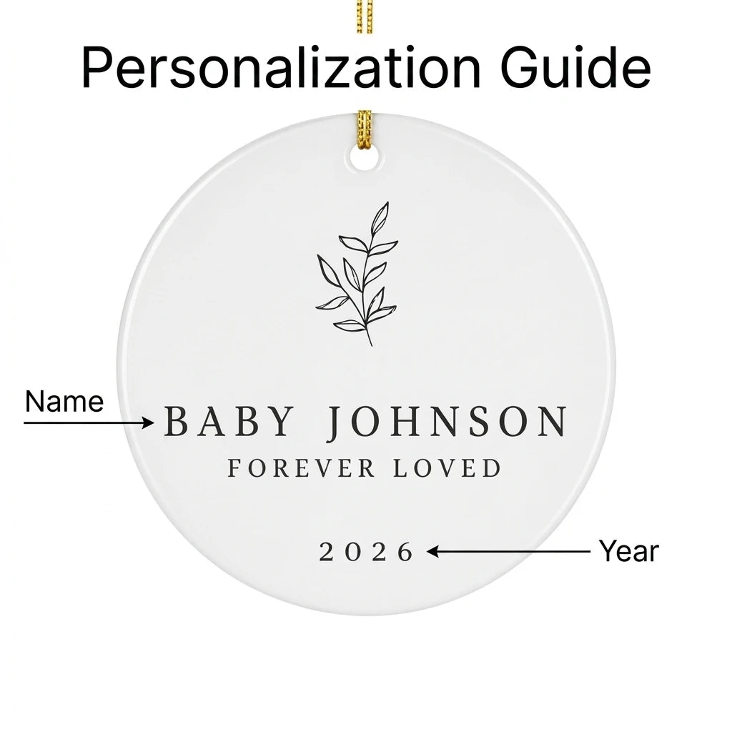 forever loved baby in the sky personalized ornament guide
