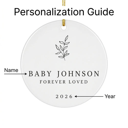 forever loved baby in the sky personalized ornament guide