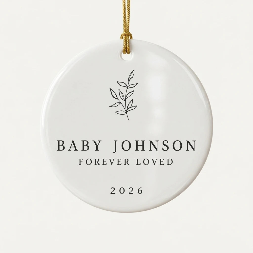 forever loved baby in the sky personalized ornament hero