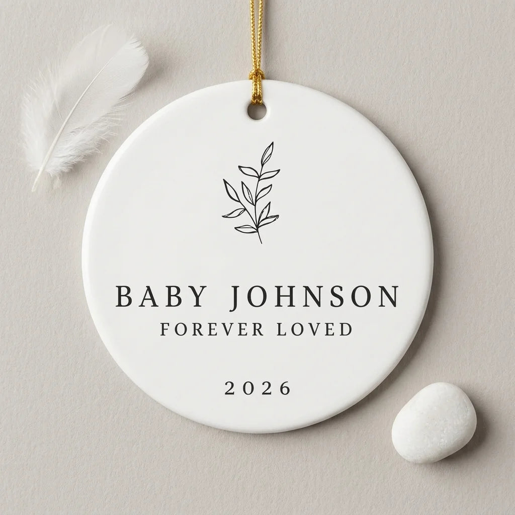 forever loved baby in the sky personalized ornament lifestyle 3