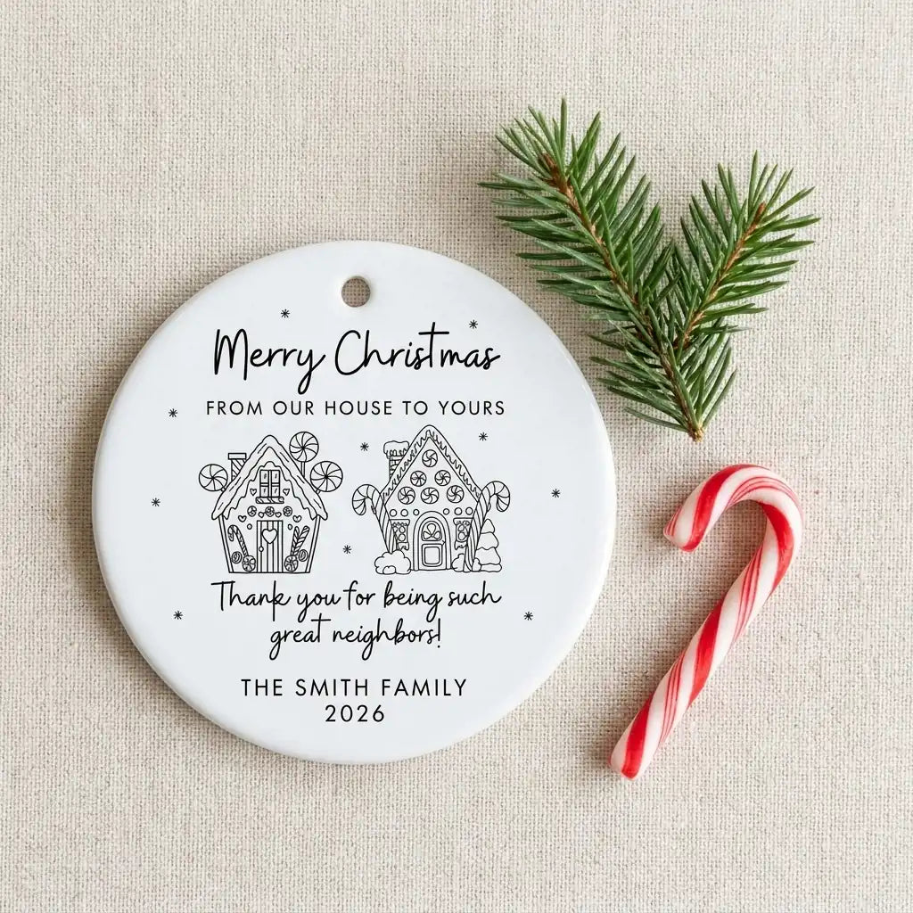 from our house to yours neighbor thank you personalized ornament lifestyle 2