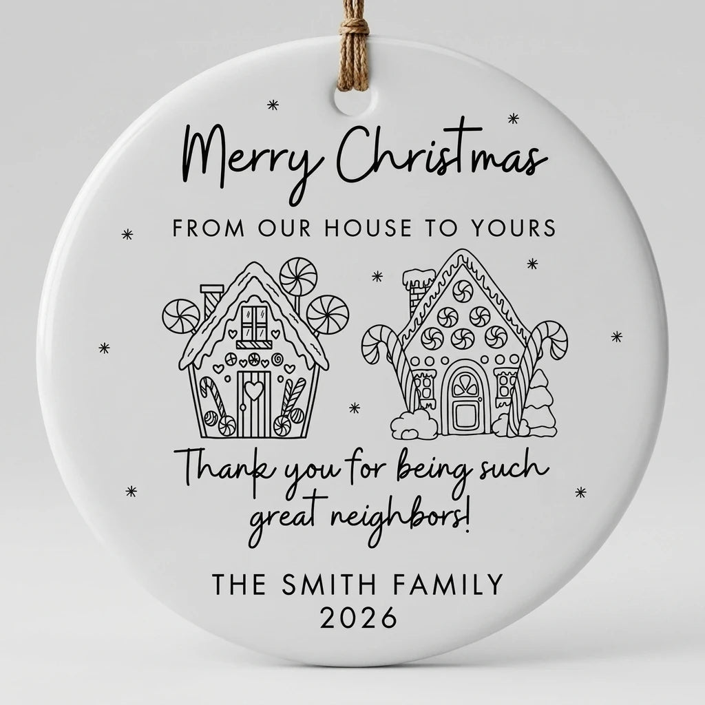 from our house to yours neighbor thank you personalized ornament lifestyle 3
