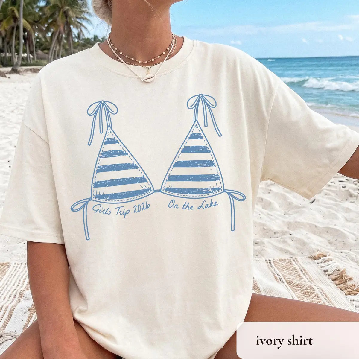 Girls Trip graphic Comfort Colors T-shirt, additional product photograph.