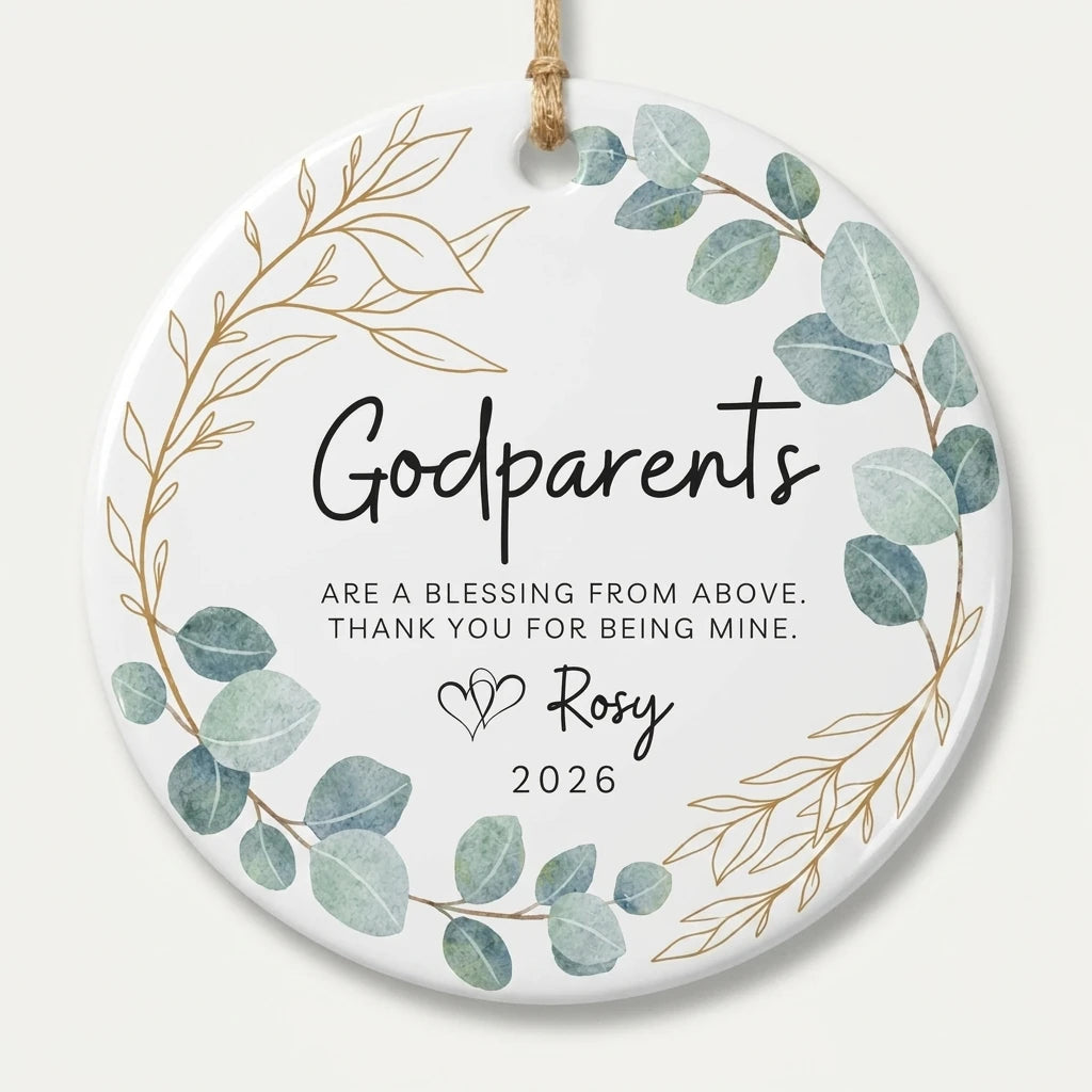godparents are a blessing from above godparents personalized ornament lifestyle 3
