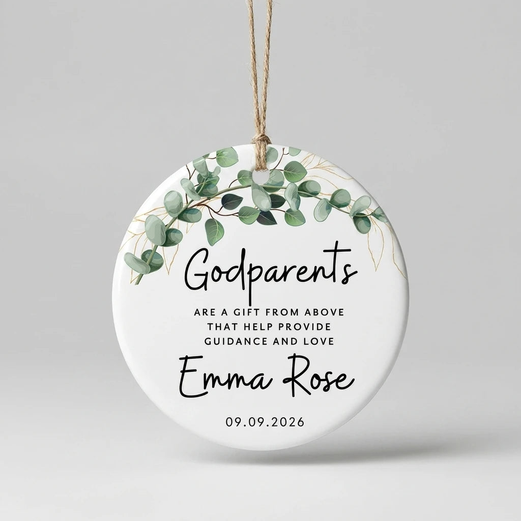 godparents are a gift from above godparents personalized ornament lifestyle 2