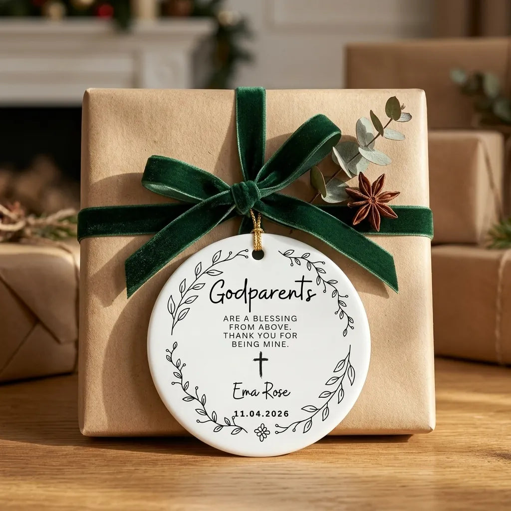 godparents personalized ornament gift