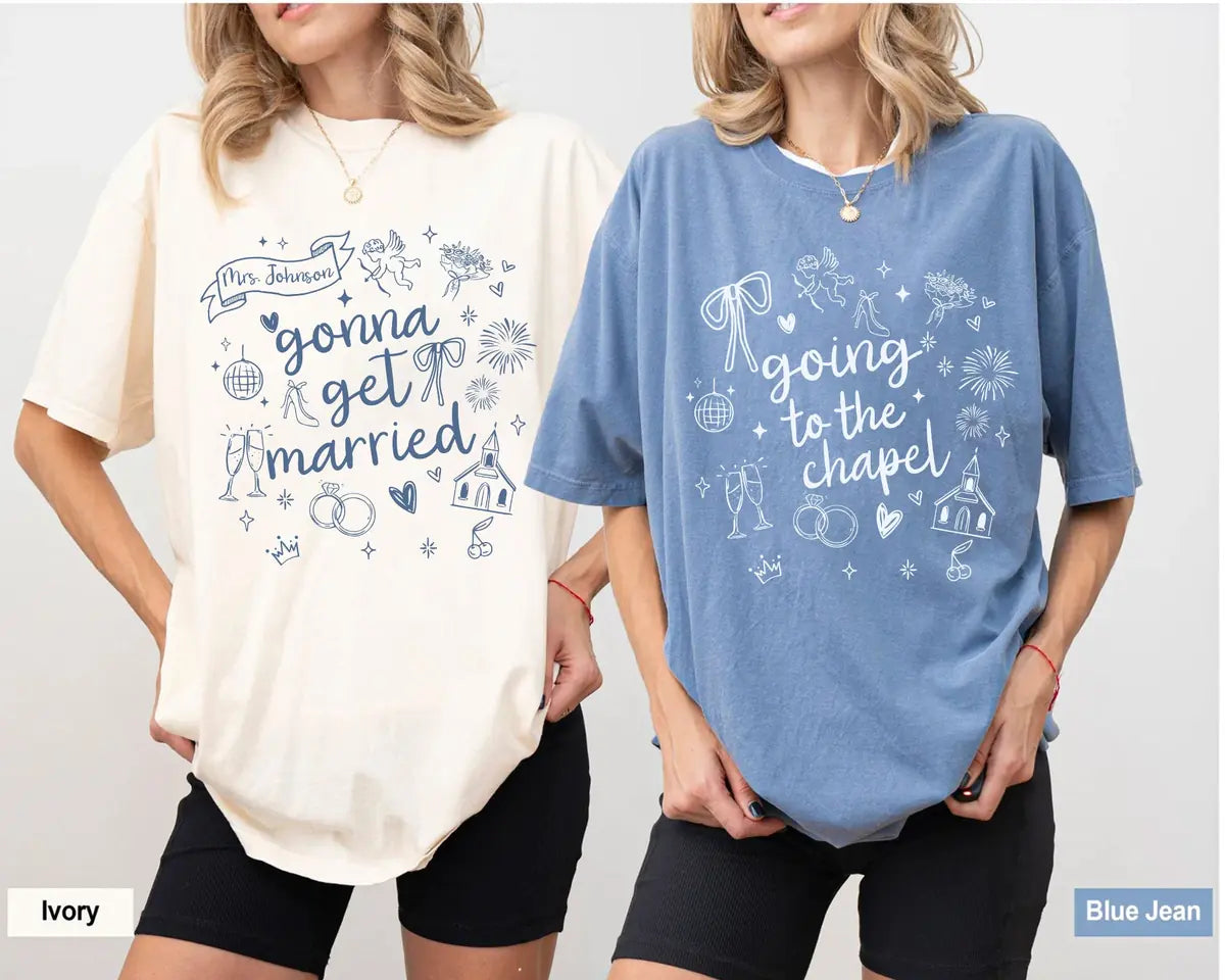 going to the chapel custom name bachelorette party comfort colors t shirt color chart