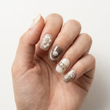 gold brown white 3d cat eye square short press on nails dog paw bone mockup 01