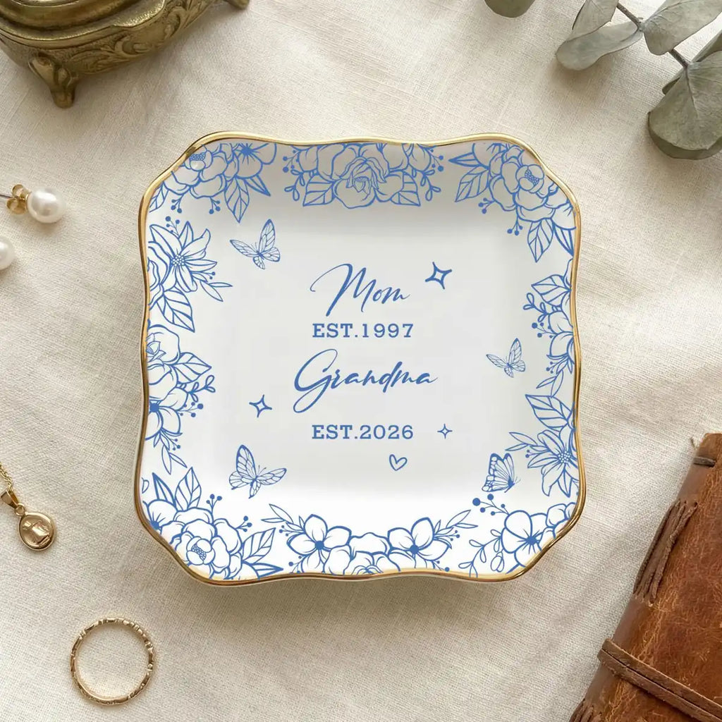 Grandma Jewelry Dish , Grandma Ring Dish Gift, New Grandma Keepsake Gift, Mothers Day Gift for Grandma variant