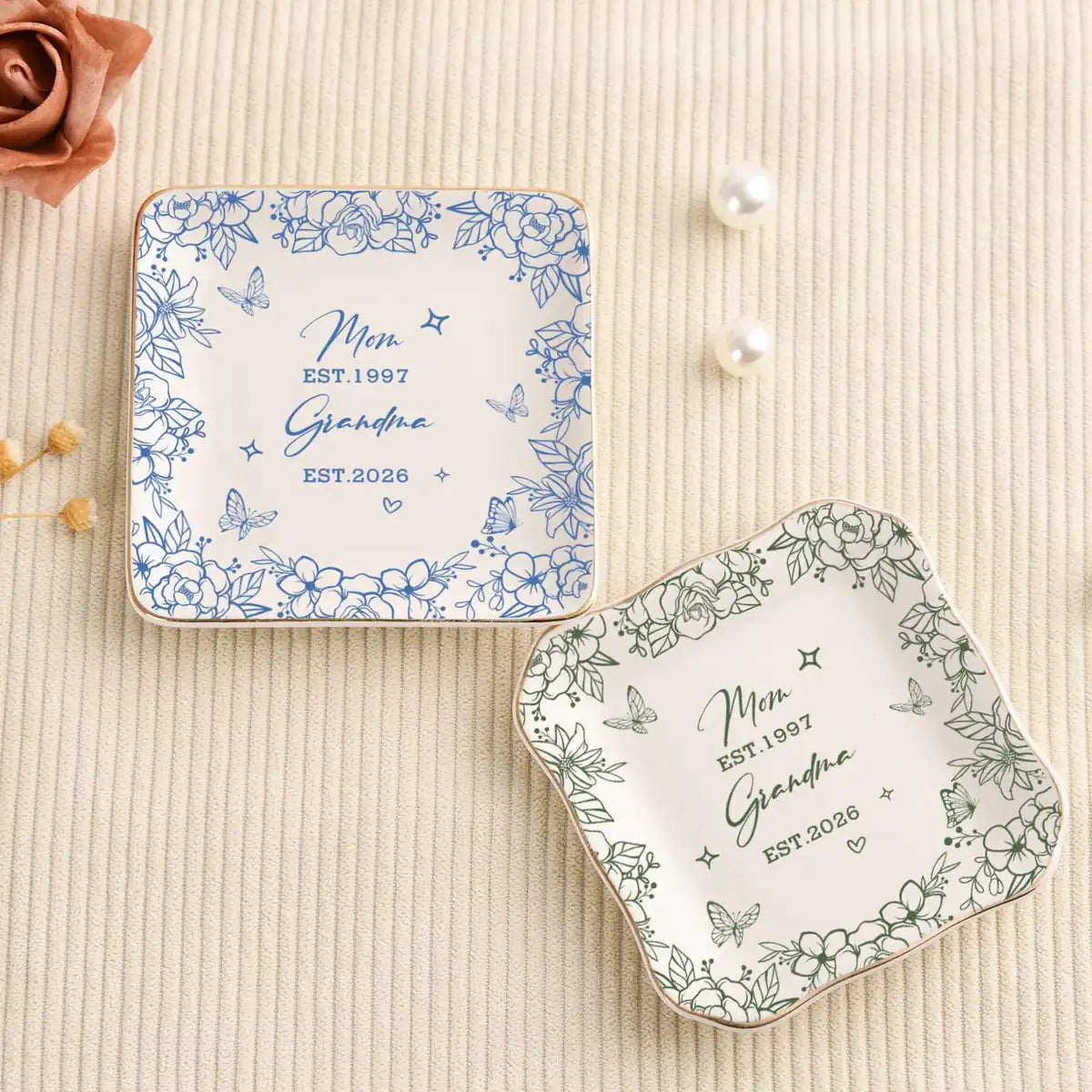 Grandma Jewelry Dish , Grandma Ring Dish Gift, New Grandma Keepsake Gift, Mothers Day Gift for Grandma variant