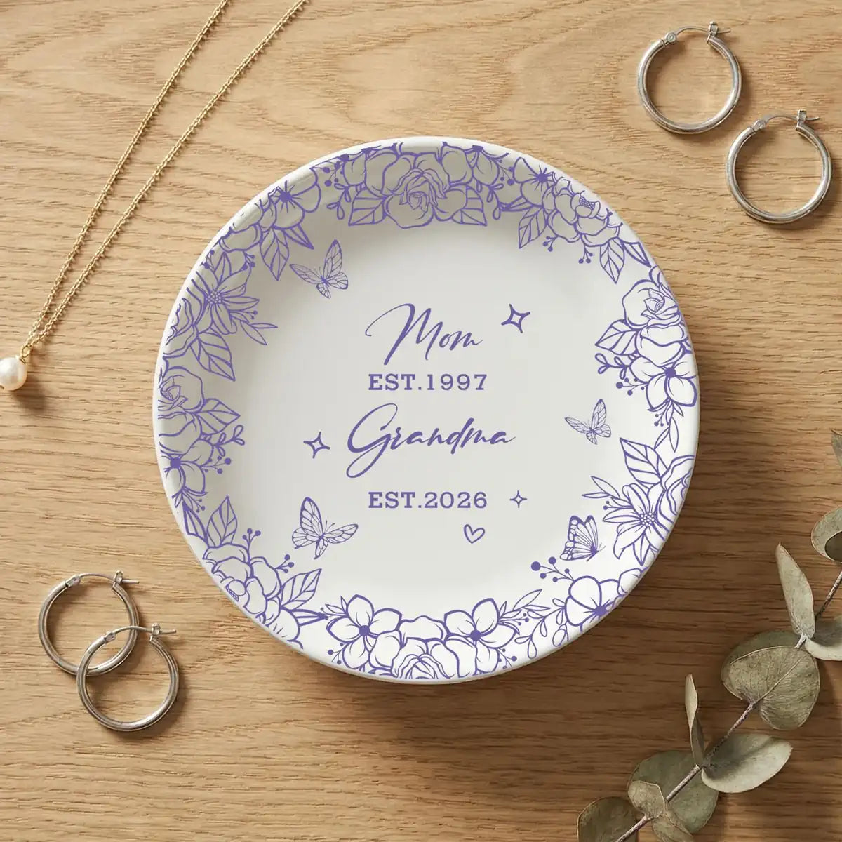 Grandma Jewelry Dish , Grandma Ring Dish Gift, New Grandma Keepsake Gift, Mothers Day Gift for Grandma variant