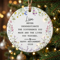 happy retirement thank you personalized ornament tree