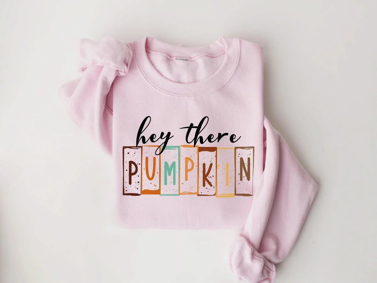 Hey There Pumpkin Crewneck Sweatshirt alternate product view.