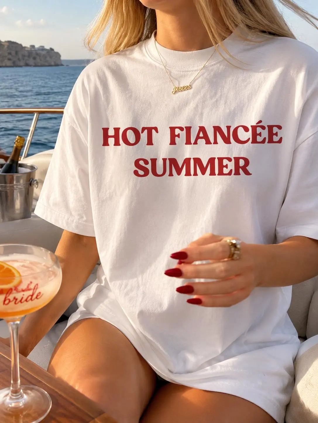Hot Finance Summer - Custom Name - Future Mrs Bachelorette Party Comfort Colors T-Shirt - Comfort Colors T-Shirt Mockup Image