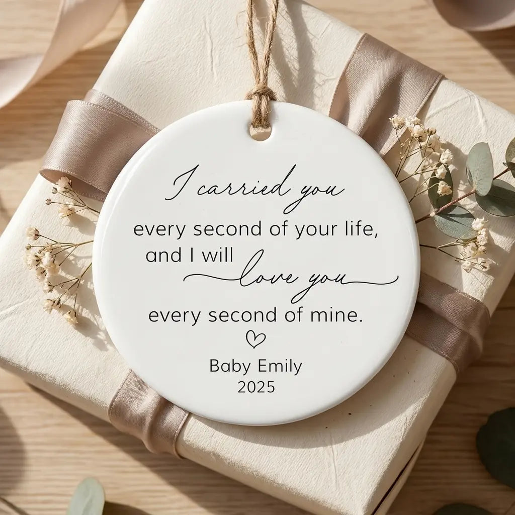 i carried you every second of your life baby personalized ornament gift