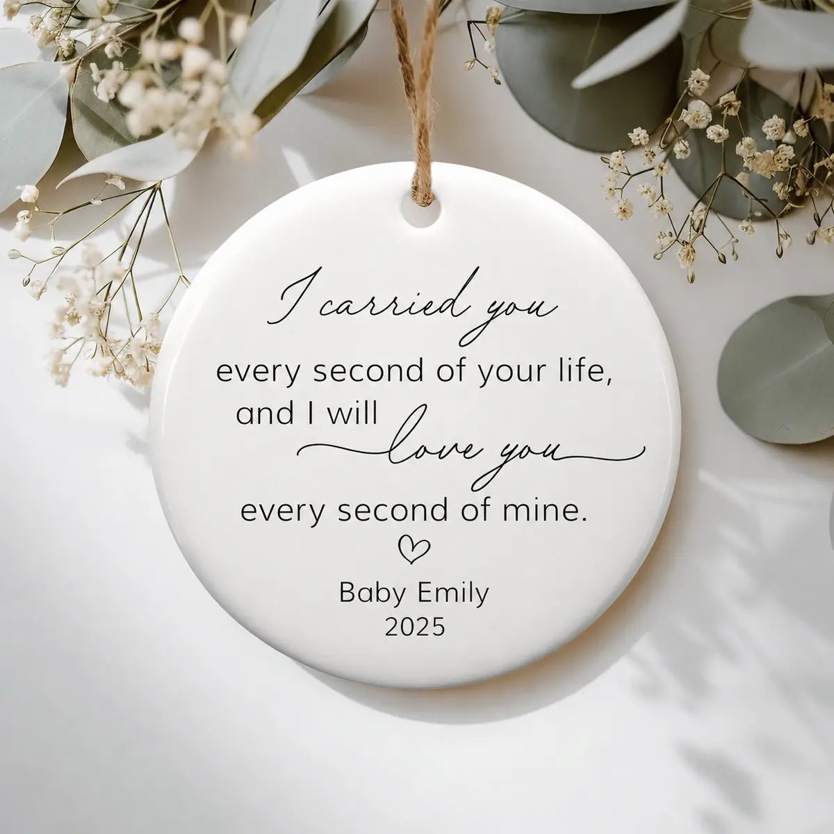 i carried you every second of your life baby personalized ornament lifestyle 2