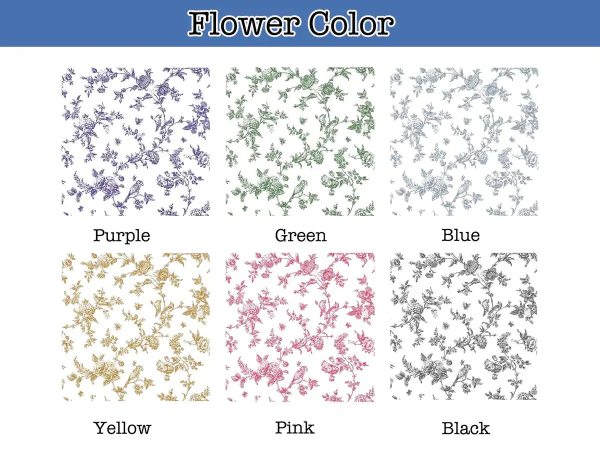 Color options chart showing available color choices for personalized mom ceramic jewelry dish