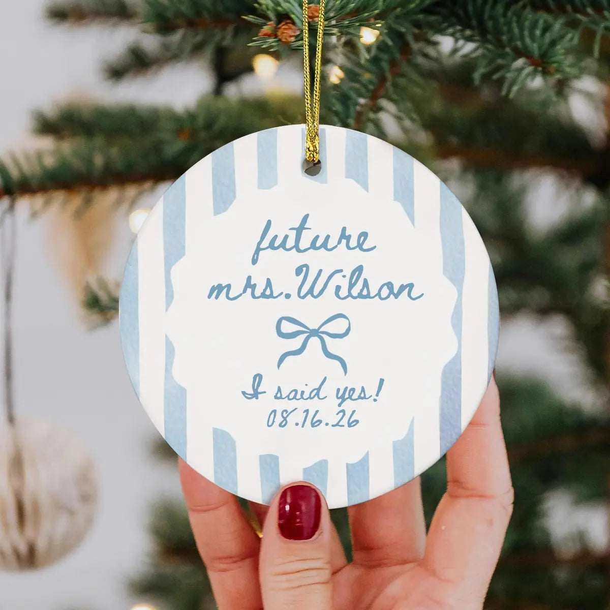 i said yes future wife future mrs engagement personalized ornament lifestyle 4